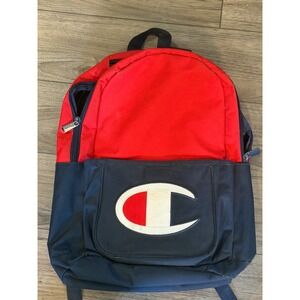 Champion Supercize Backpack Red Navy Colorblock Large‎ Logo